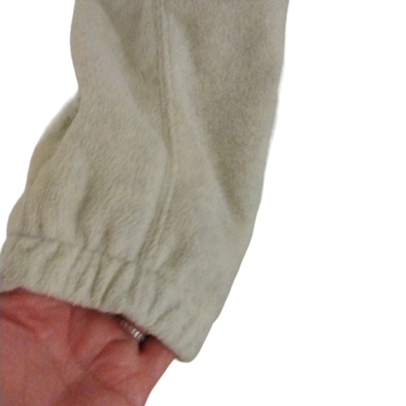 South Pole Fleece 1/4 Zip Pullover White Pull String Hem Soft Warm Layering L - Picture 6 of 10